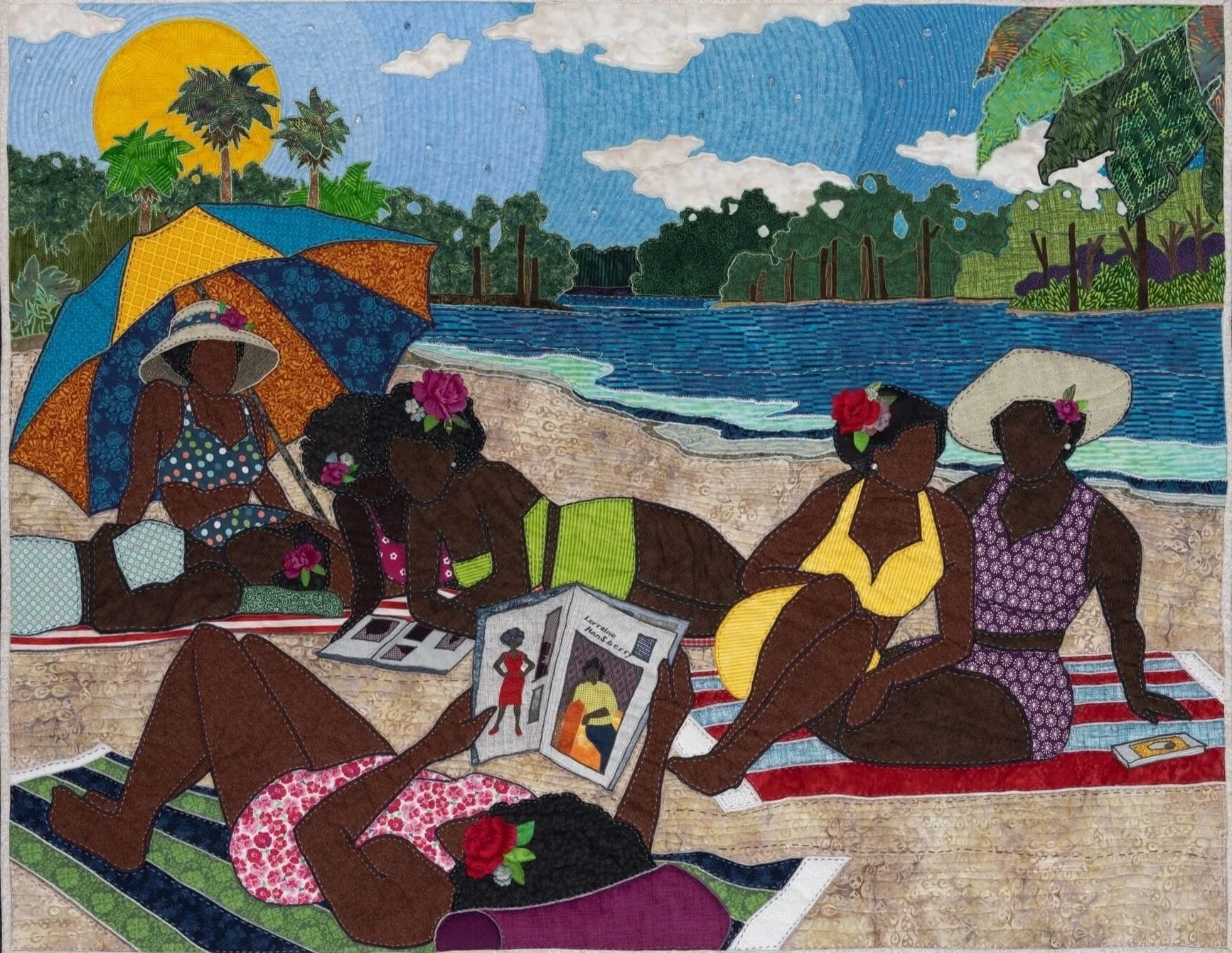 Avec ses peintures et ses courtepointes, Stephen Towns met en lumière les loisirs des Noirs dans le Sud sous l'emprise de l'apartheid.