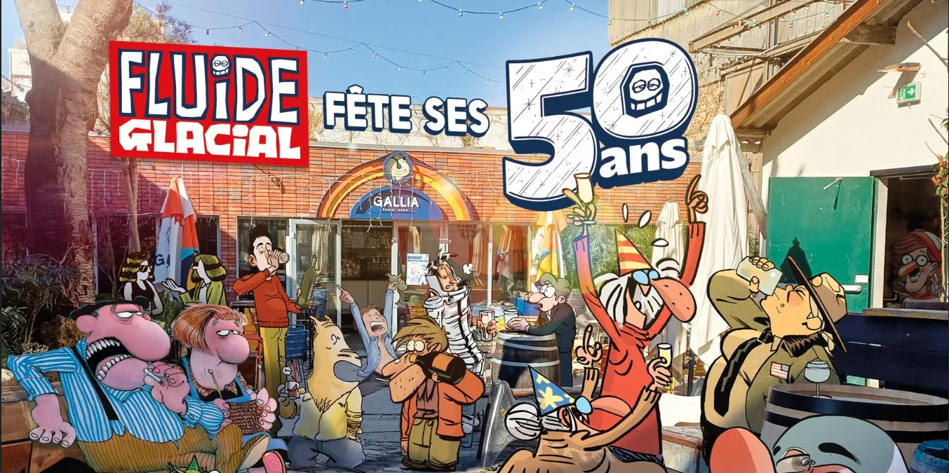En avril 2025 fêtons les 50 ans de Fluide Glacial, le seul magazine d’Umour et Bandessinées lancé un 1er avril 1975