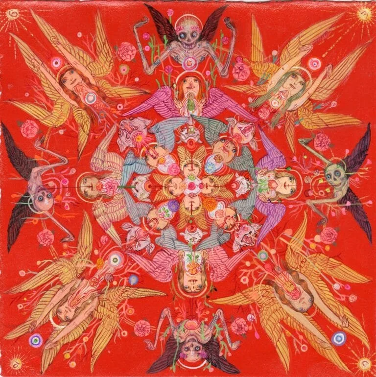 Les mandalas acryliques moléculaires de Mu Pan 