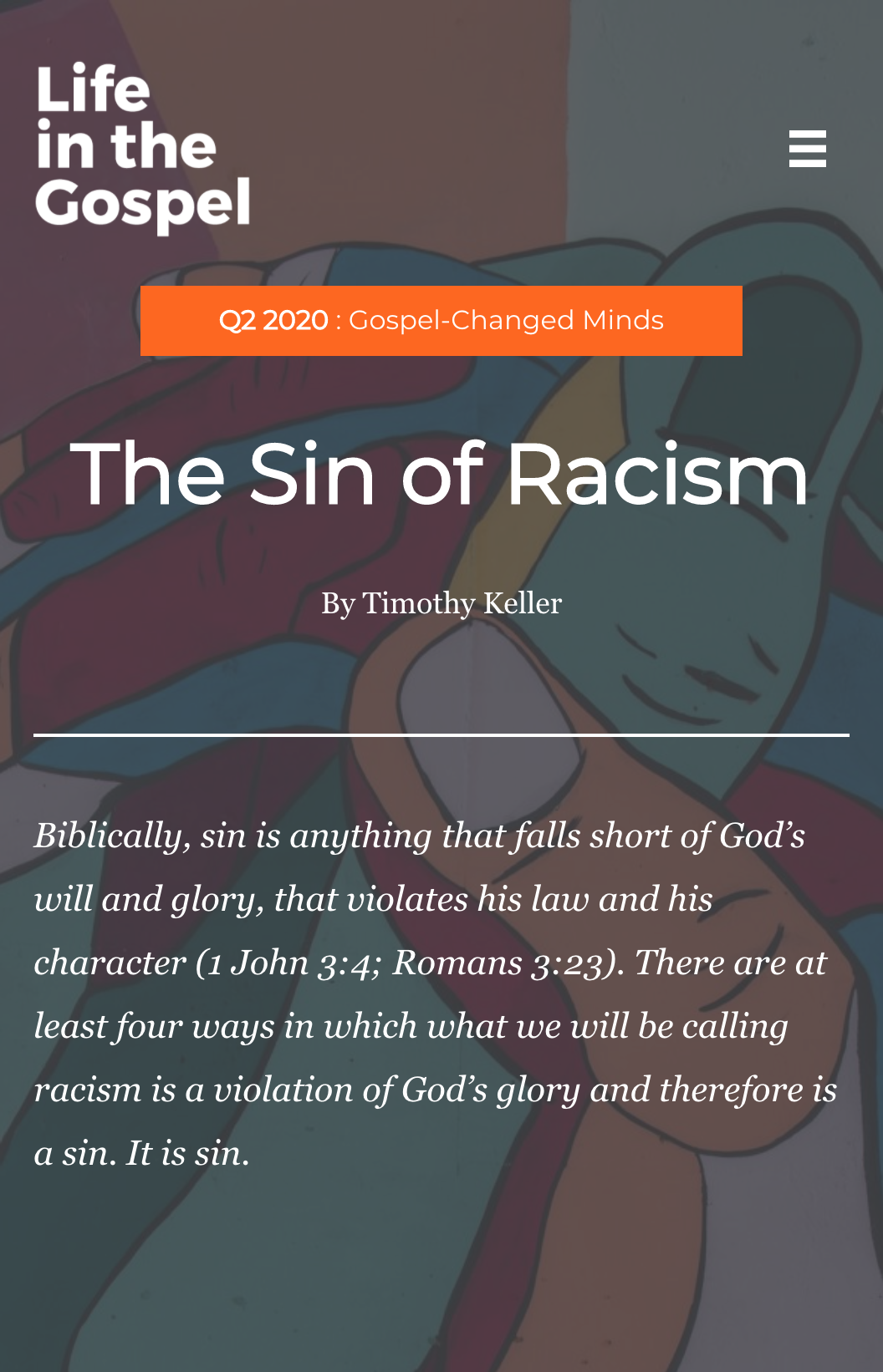 The Sin of Racism