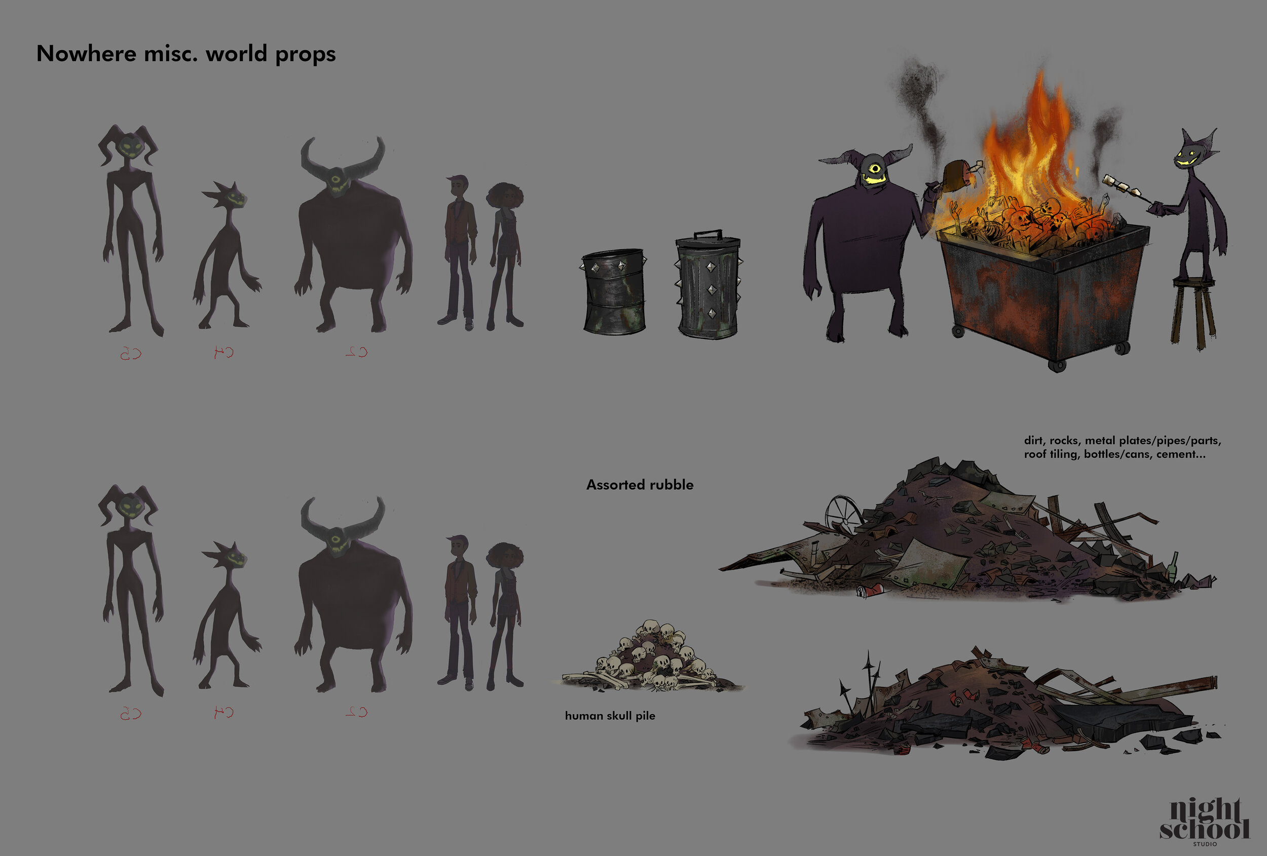 exterior props 4 - trashcans and rubble.jpg