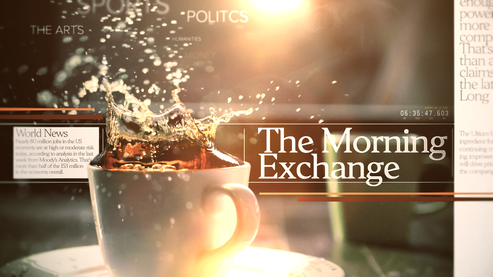 Sky Network The Morning Exchange Concept