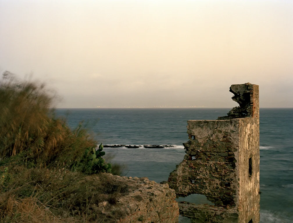 Strait of Gibraltar (Looking to Morocco), 48x63in, C-Print, 2011