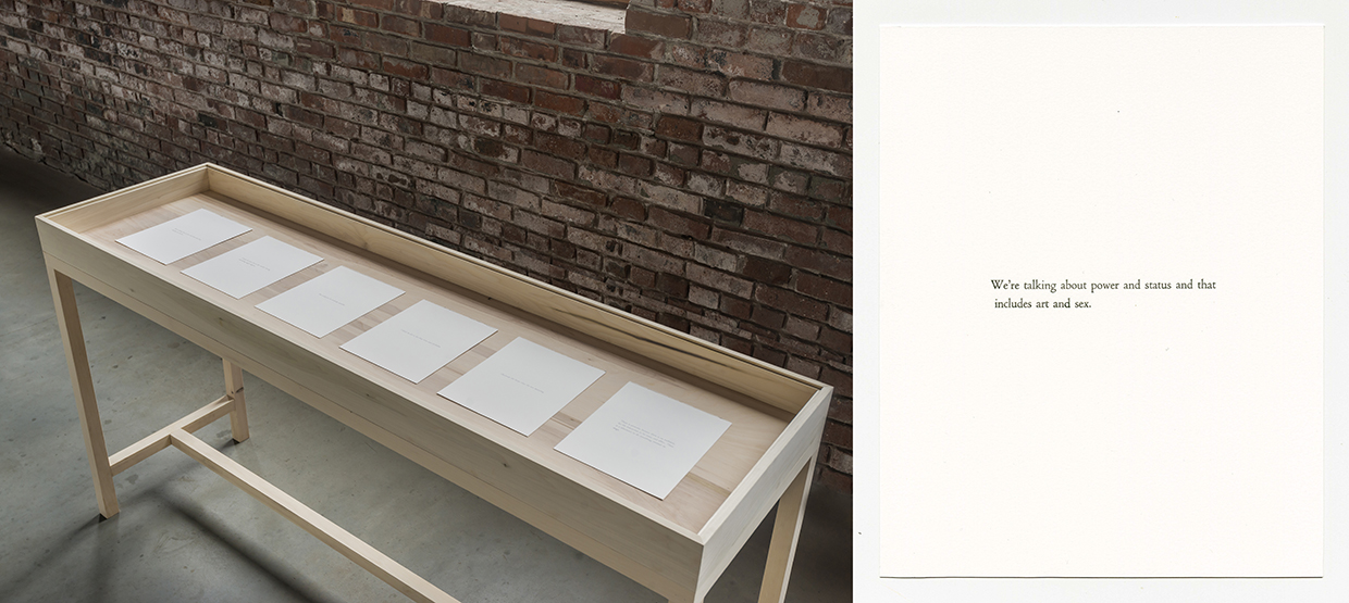 Letterpress, 8x10in each, series of 20, Silver Ink on Watercolor Paper, 2014