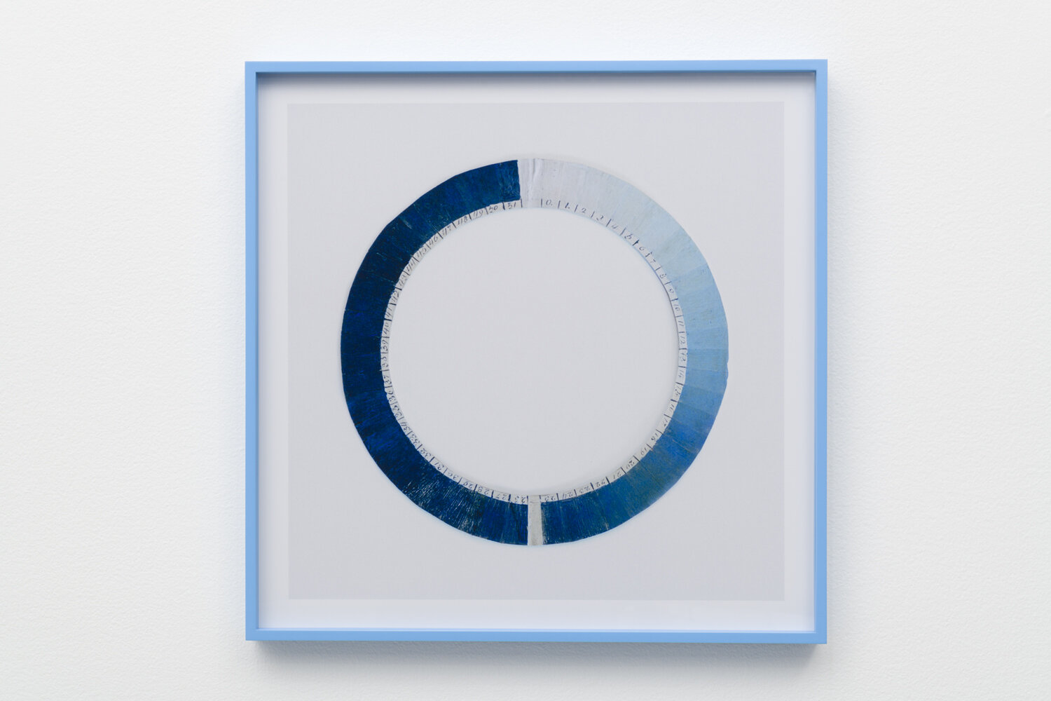   Cyanometer (true blue),  21x21in, C-Print, 2018 