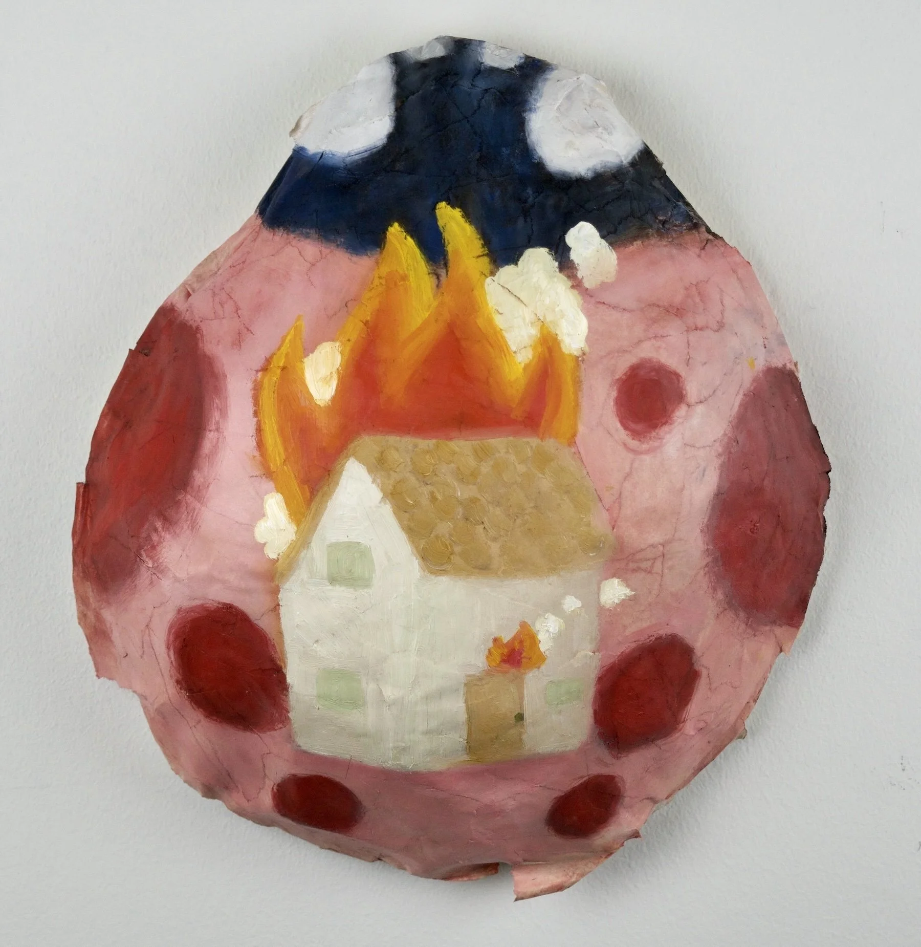 5_Ladybug, Ladybug fly away home - paper mache, acrylic.jpeg