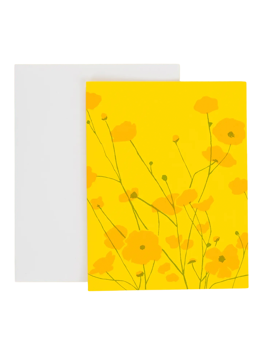 Buttercup — Silk-Screened Card