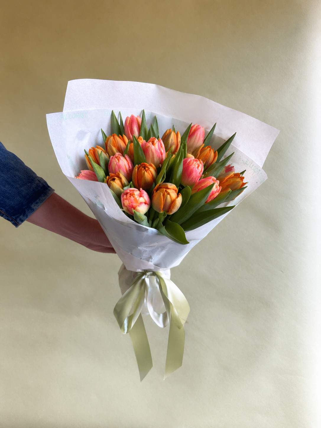 Mother's Day 2026 — Coral & Orange Double Tulips