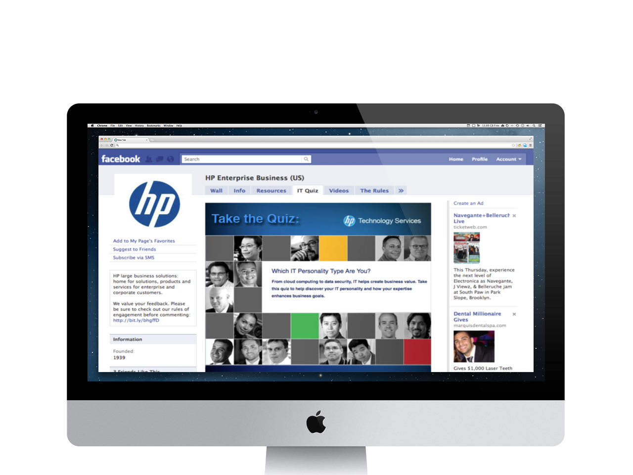 HP Technology Facebook IT Personality Quiz