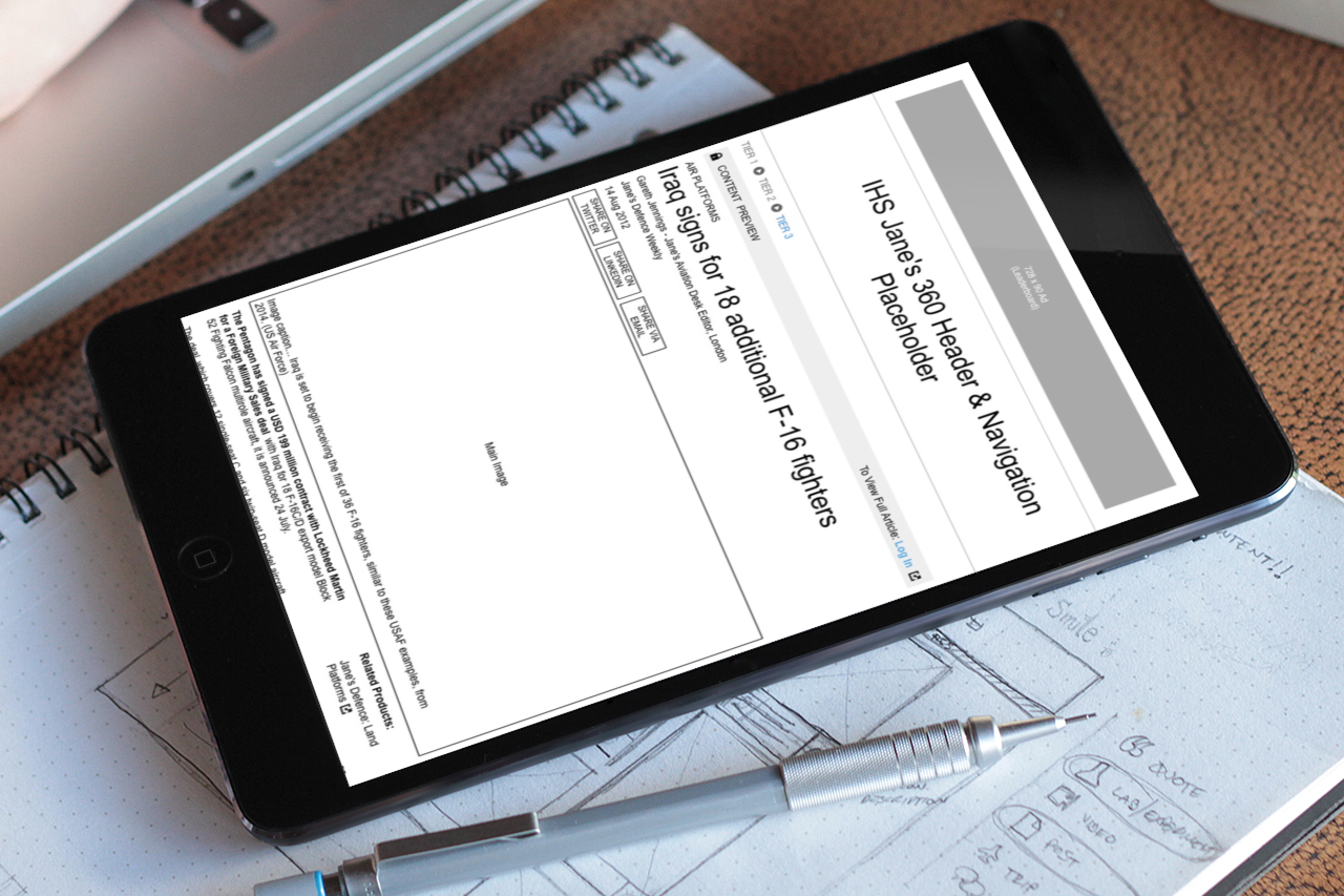 IHS: Responsive Web Design Project for Aerospace & Defence