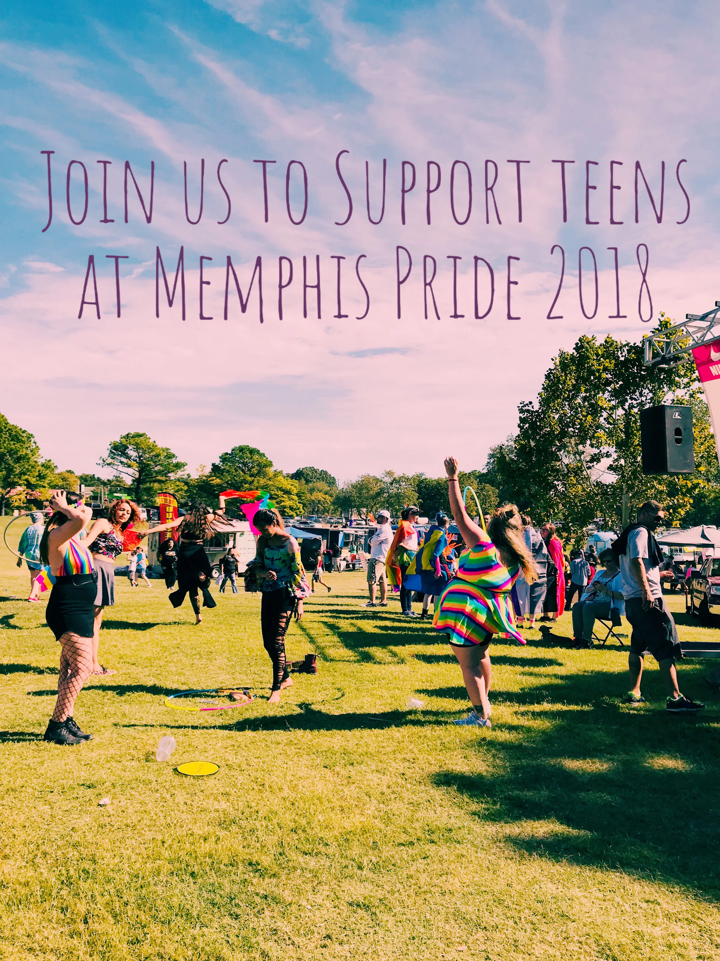 Join us to support LGBTQ Teens at Memphis Pride Parade & Fest 9/29/18 