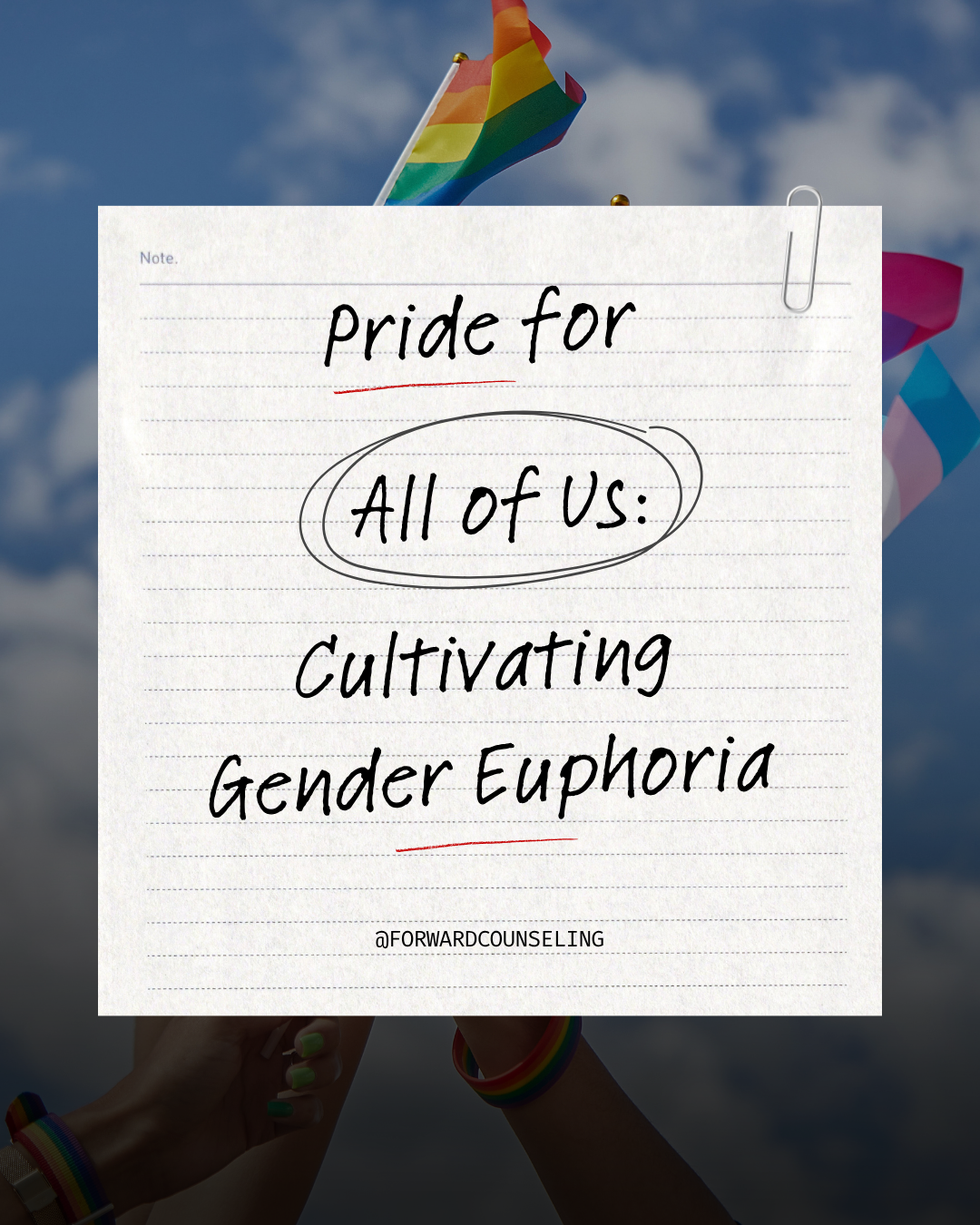 Pride for Cultivating All of Us: Why Gender Euphoria is Medicine for the Nervous System
