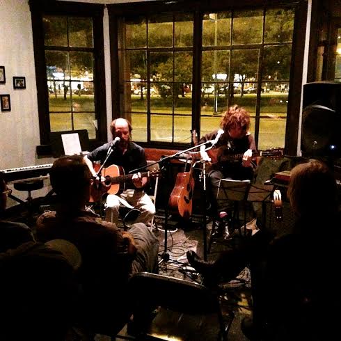 Reid Coker and Gillian Lisee perform at Comfort Music, August 2015