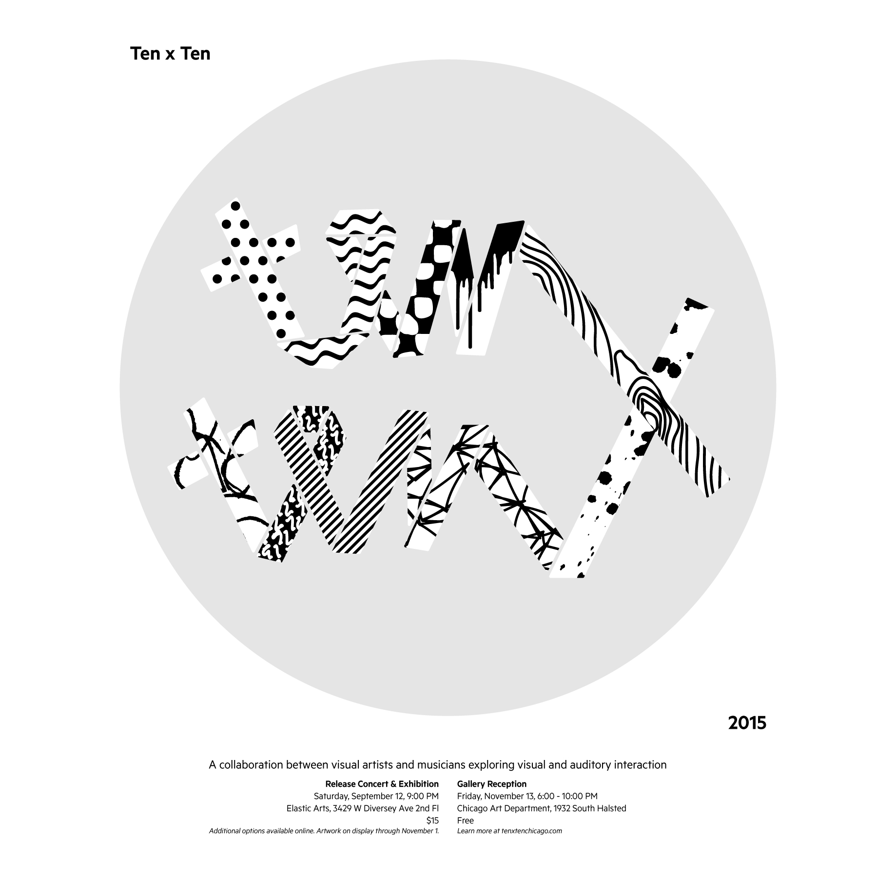 Ten x Ten 2015 Poster screenprinted by Craig Hansen