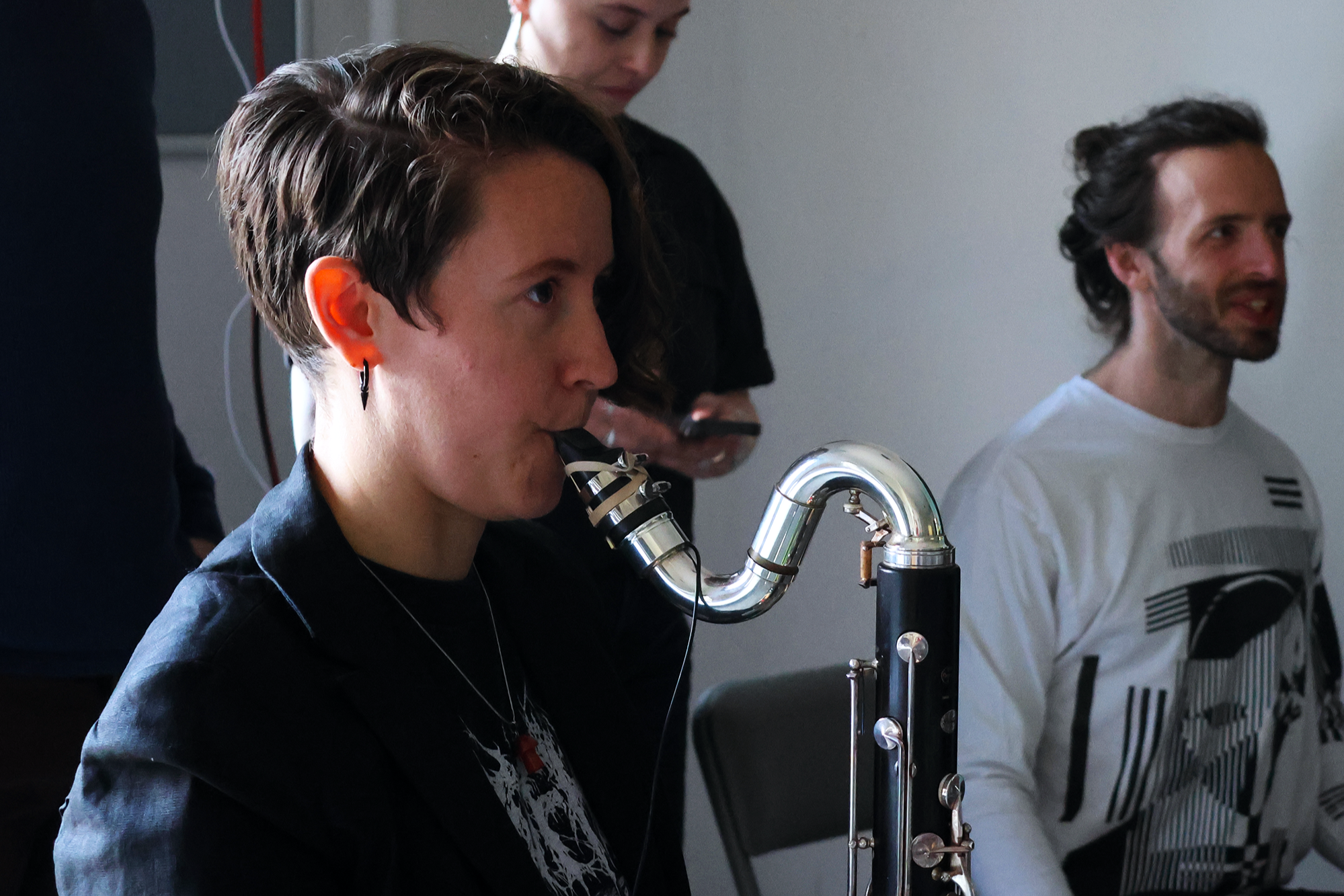   Comfort Music + on 4/24/25 featuring Emily Beisel (bass clarinet), Photo by Lola Selby  