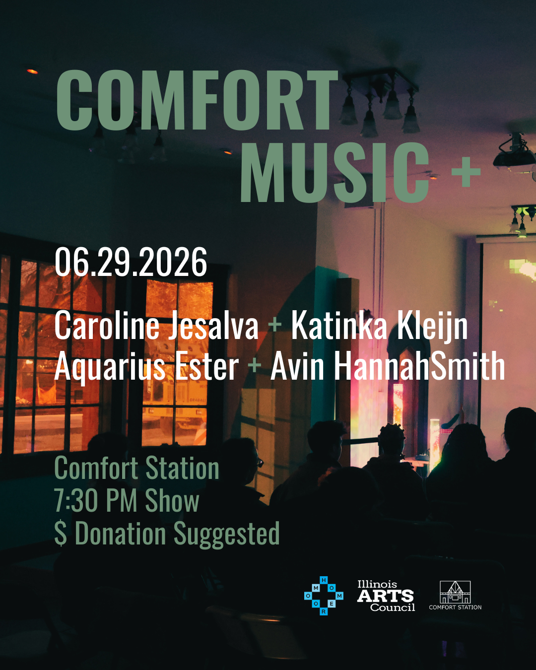 Comfort Music + : Caroline Jesalva + Katinka Kleijn // Aquarius Ester + Avin HannahSmith