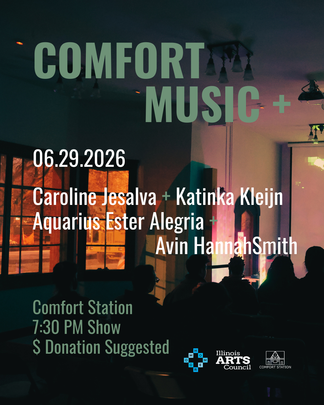 Comfort Music + : Caroline Jesalva + Katinka Kleijn // Aquarius Ester Alegria + Avin HannahSmith