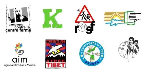 Some of the grassroots associations and collectives with which Passaport Project has collaborated, and which have received donations from the sale of the Passport booklet, to support their work with refugees and asylum seekers.