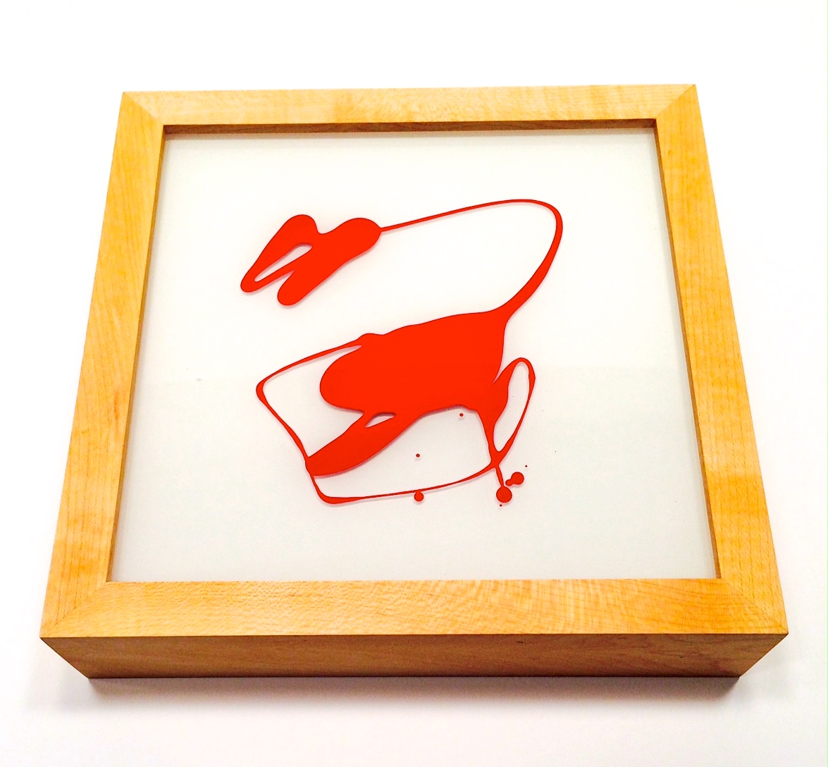 "Scorpion" Tim Schweitzer 2008 9.5" x 9.5" x 2" Acrylic on Acrylic SOLD