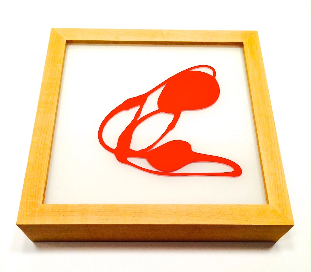 "Untitled" Tim Schweitzer 2008 9.5" x 9.5" x 2" Acrylic on Acrylic SOLD