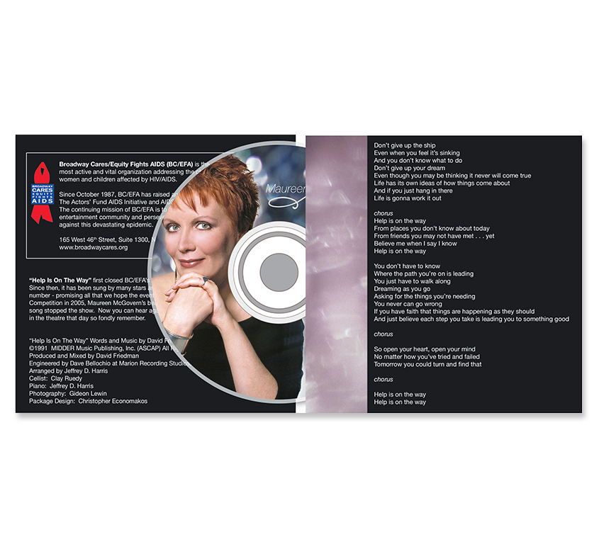 Help is on the Way CD Cover - Interior and CD