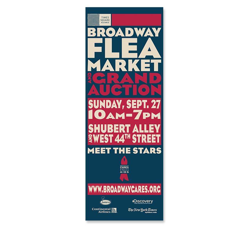 Broadway Flea Market 23 Street Pole Banner