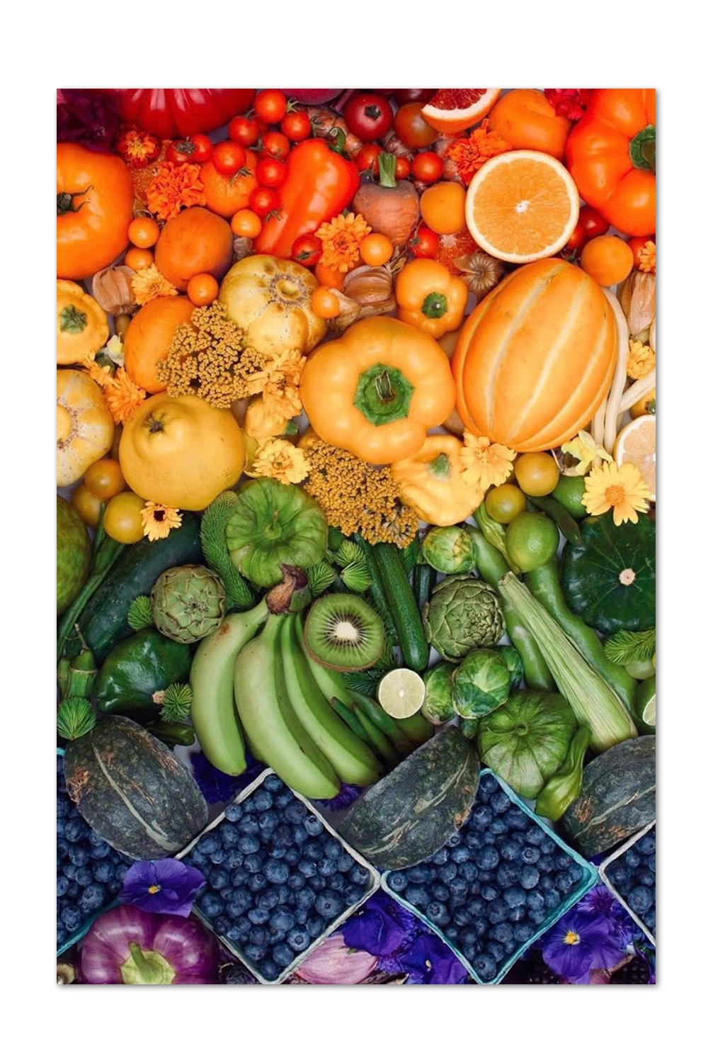 Produce Rainbow Print