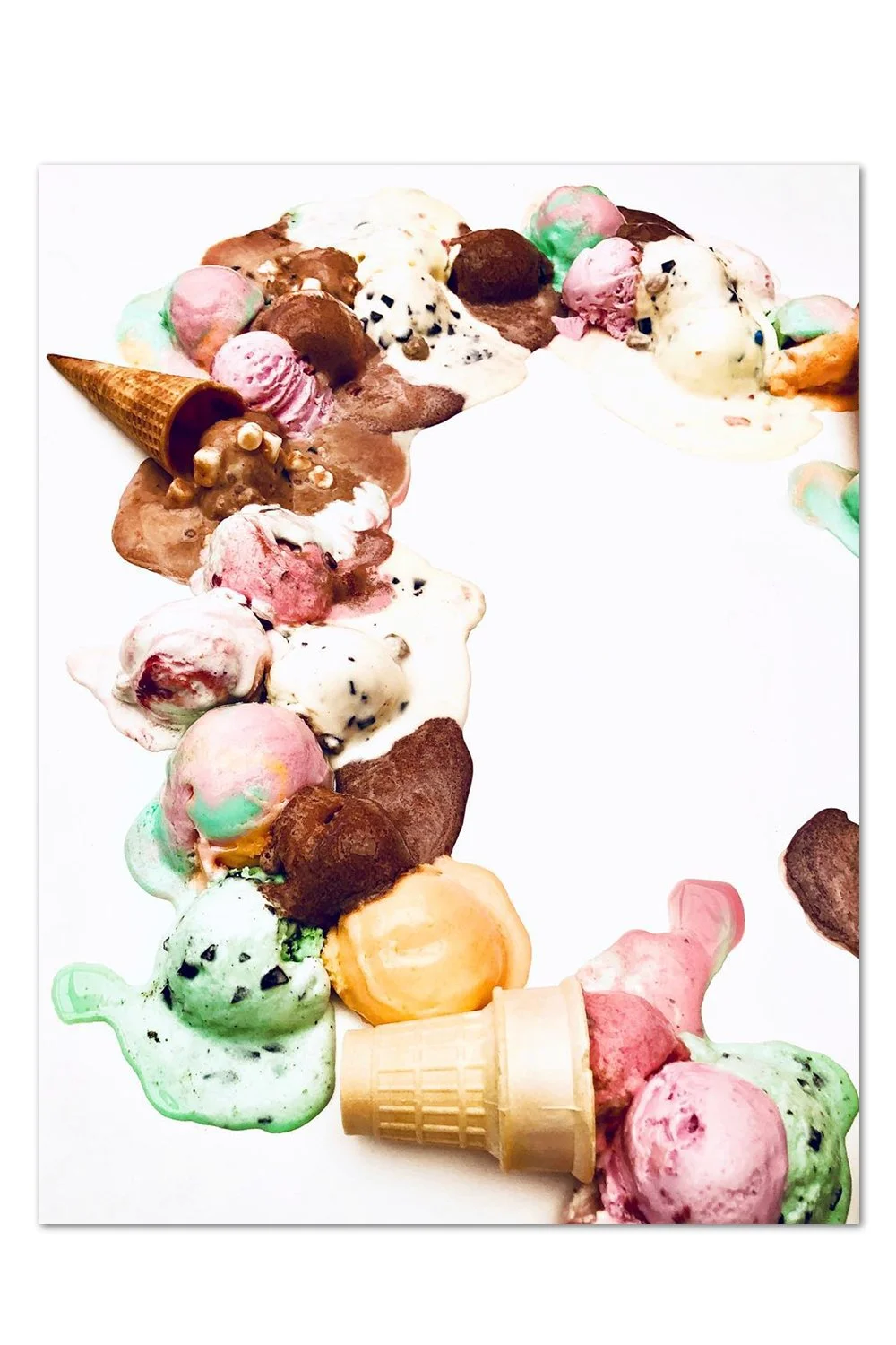 Melting Ice Cream Print