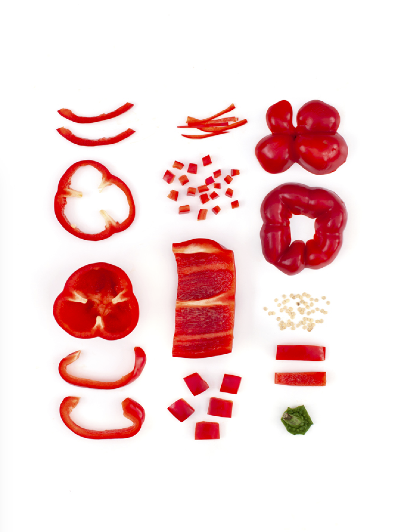 Deconstructed Bell Pepper Print