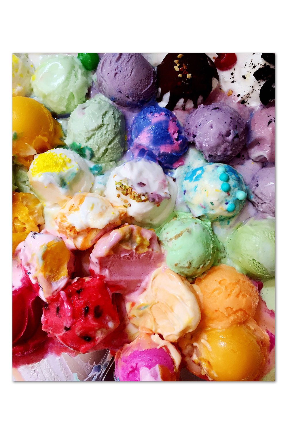 Melted Ice Cream Gradient Print