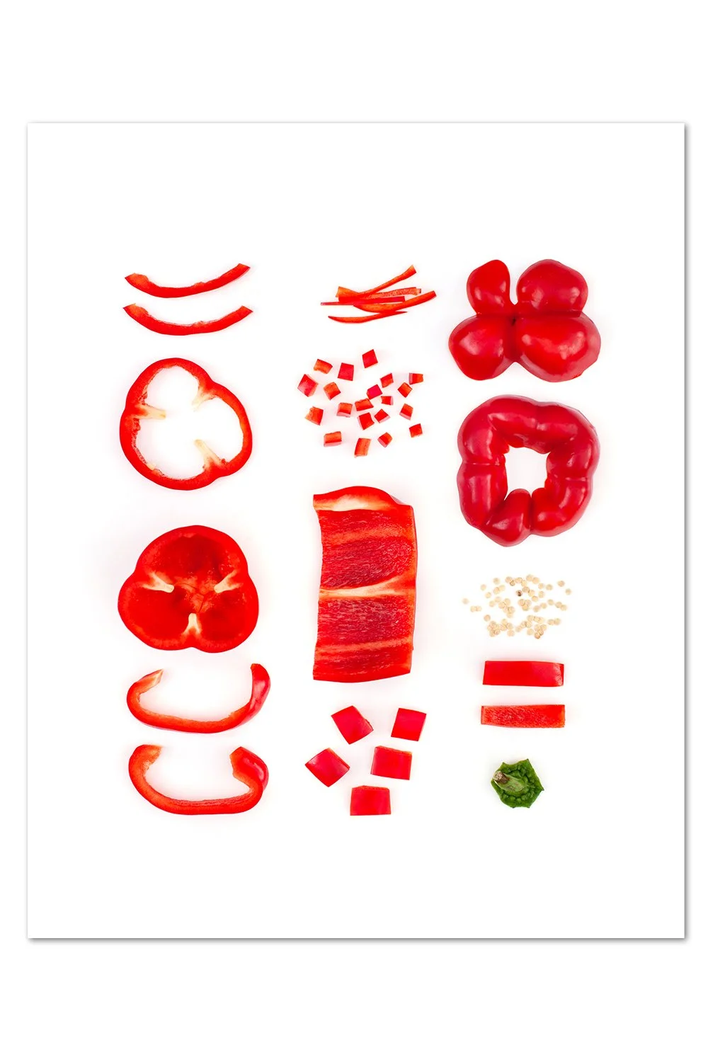Deconstructed Bell Pepper Print