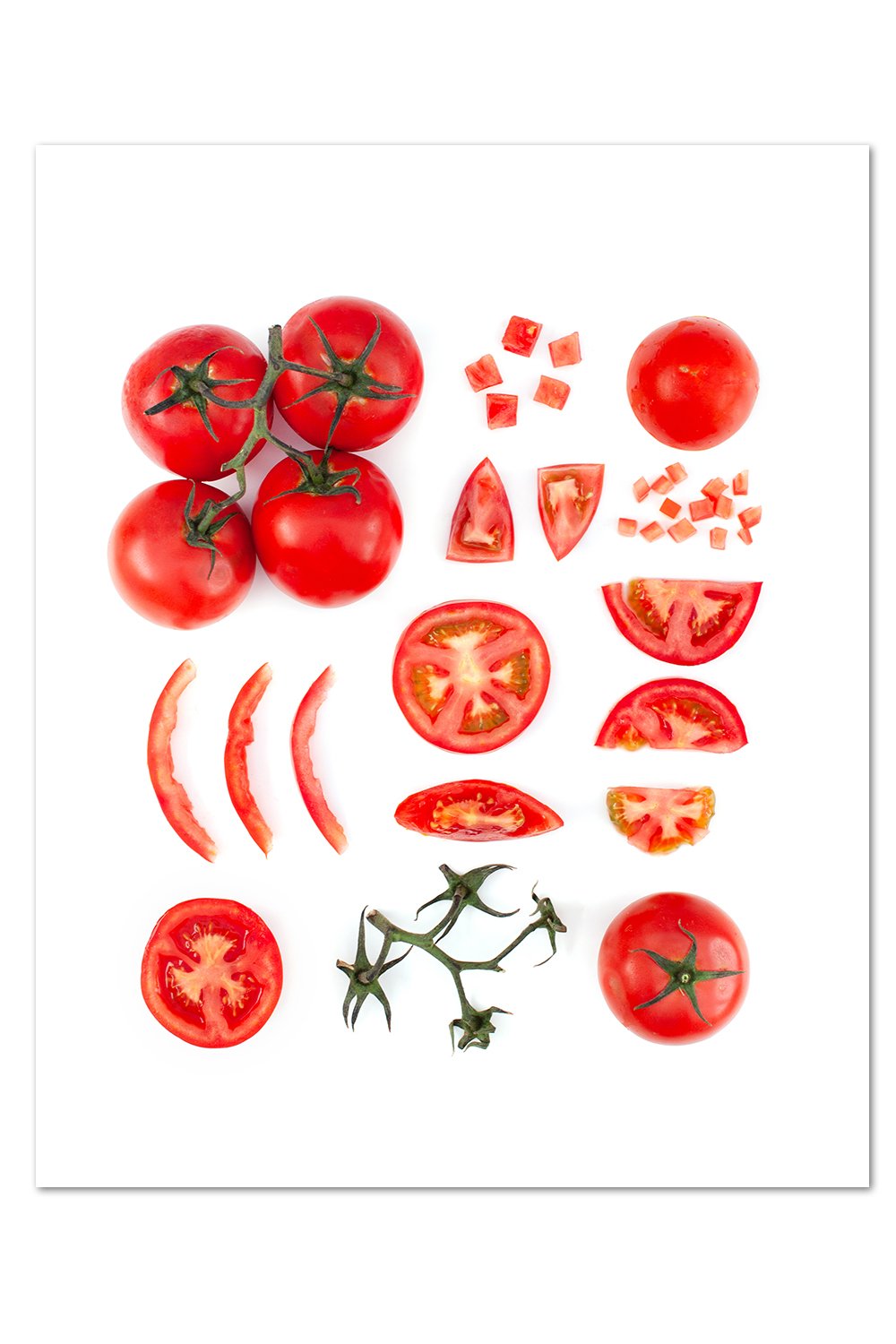 Deconstructed Tomato Print