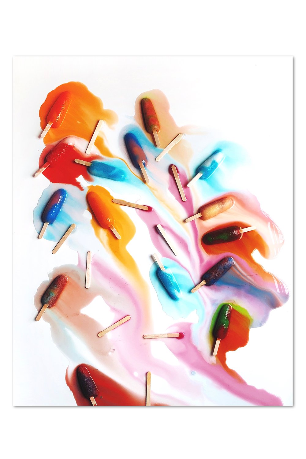 Melting Popsicle Print
