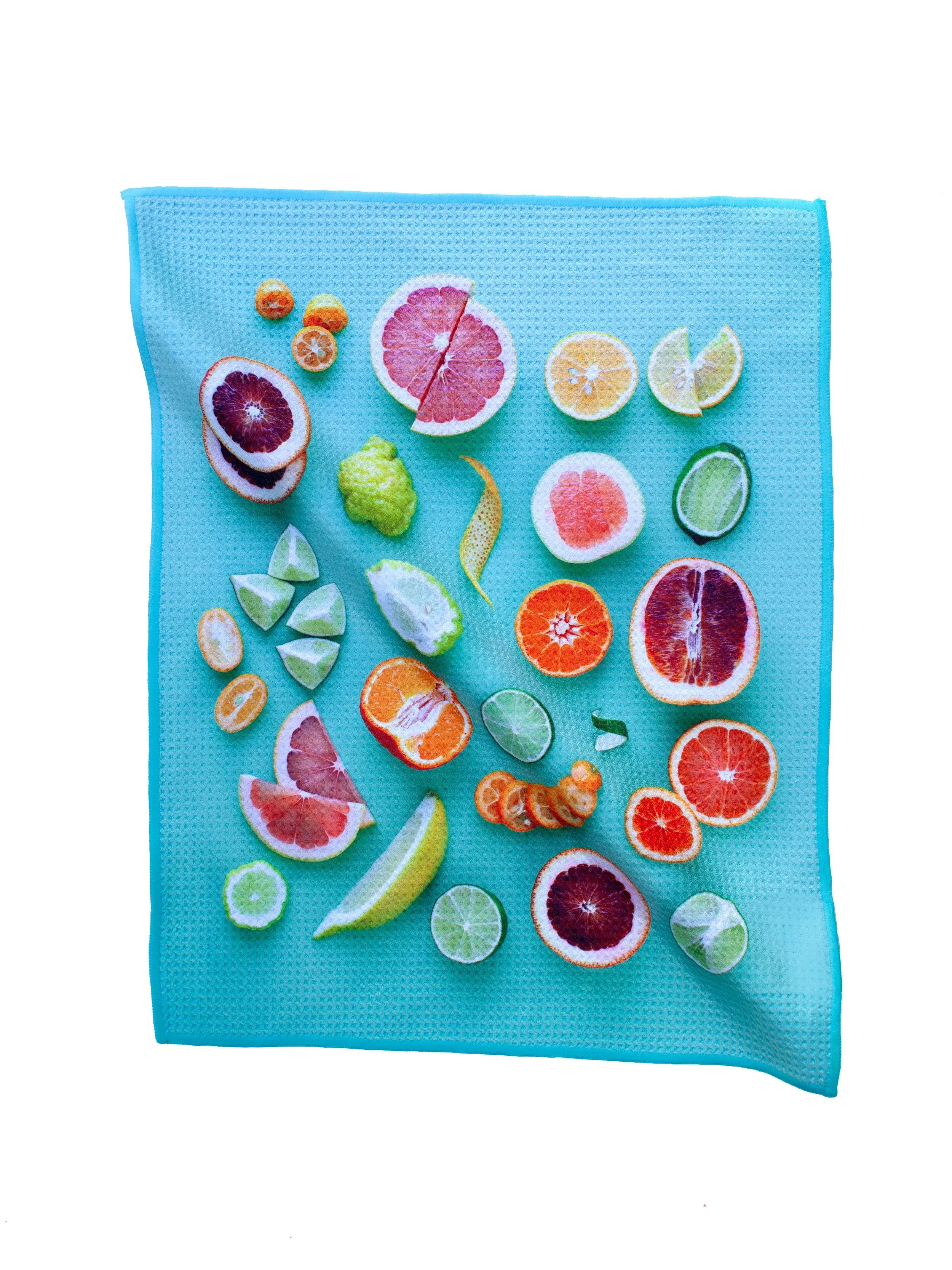CITRUS SHAPES + TEXTURES KITCHEN TOWEL