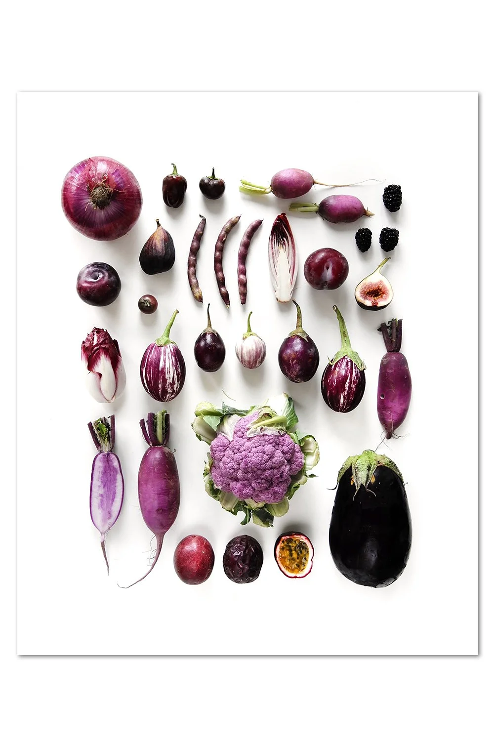 Purple Produce Organized Print