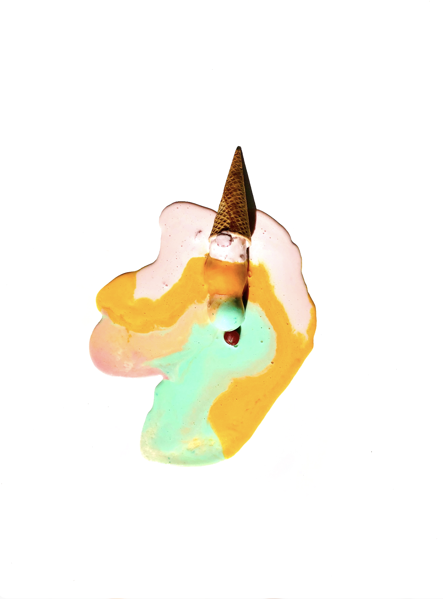 Melted Ice Cream Cone Print.png