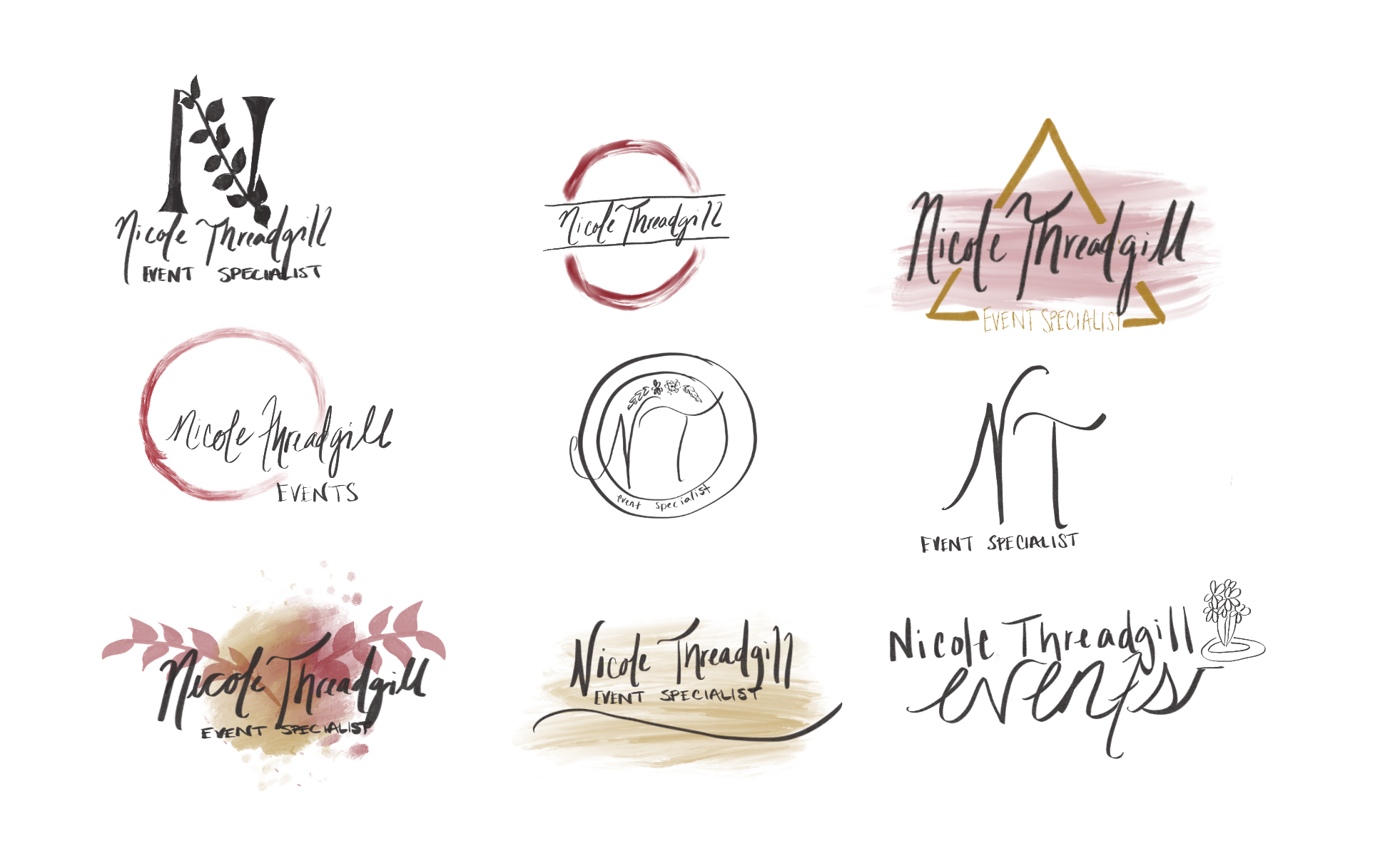 First Iterations for Logo Design