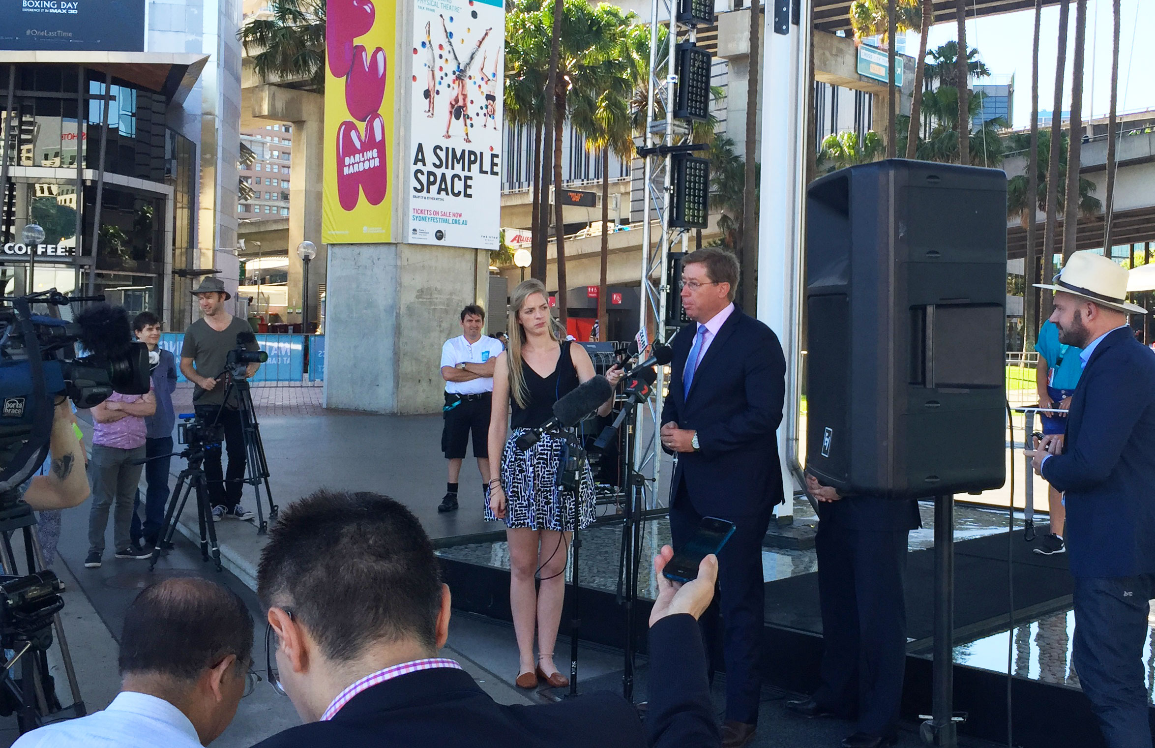 Opening of Waterfall Swing at Sydney Festival