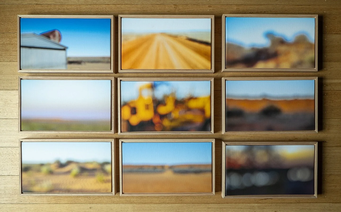 Selected pieces from the last Simpson Desert Tour have arrived. 

Each solid oak frame is 350mm x 210mm

So pleased to share them with you.