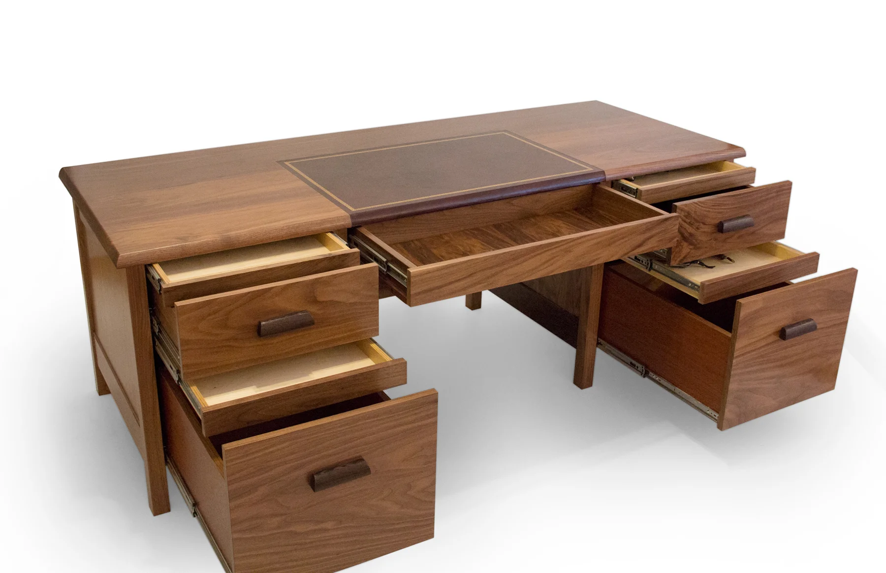 Desk with secret compartments