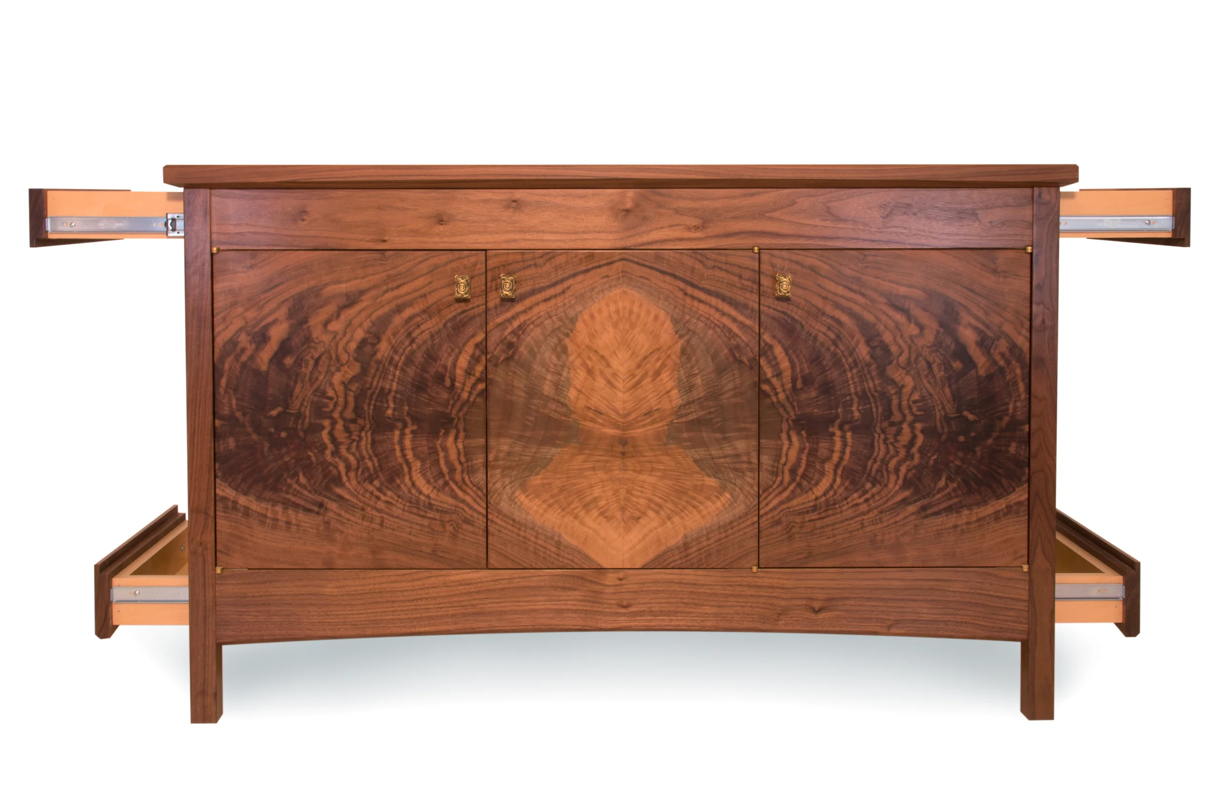 Cabinet with secret compartments