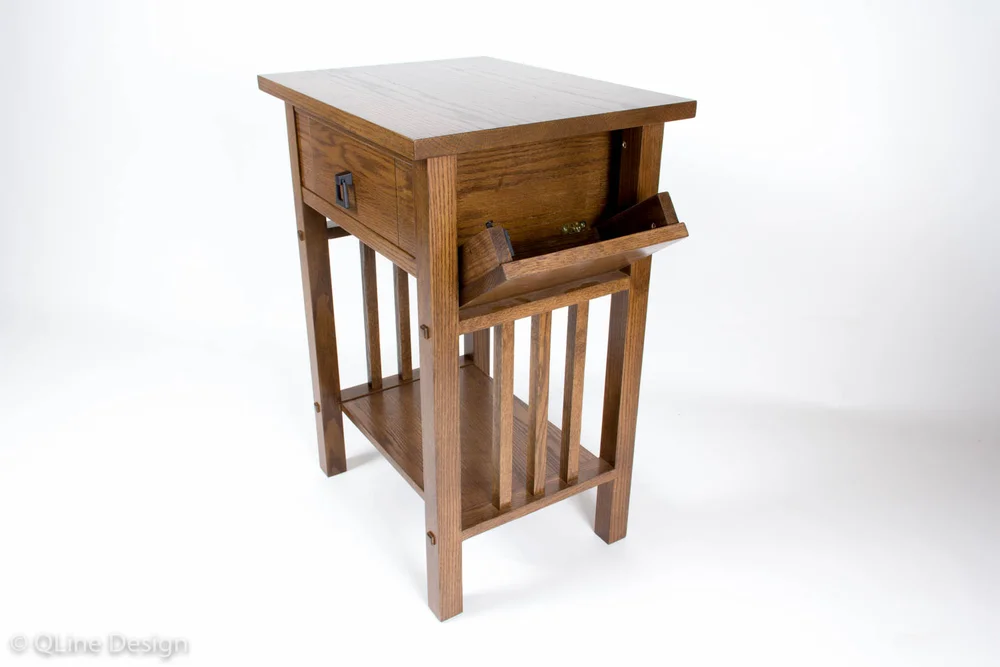 Nightguard End Table Mission Style Qline Design