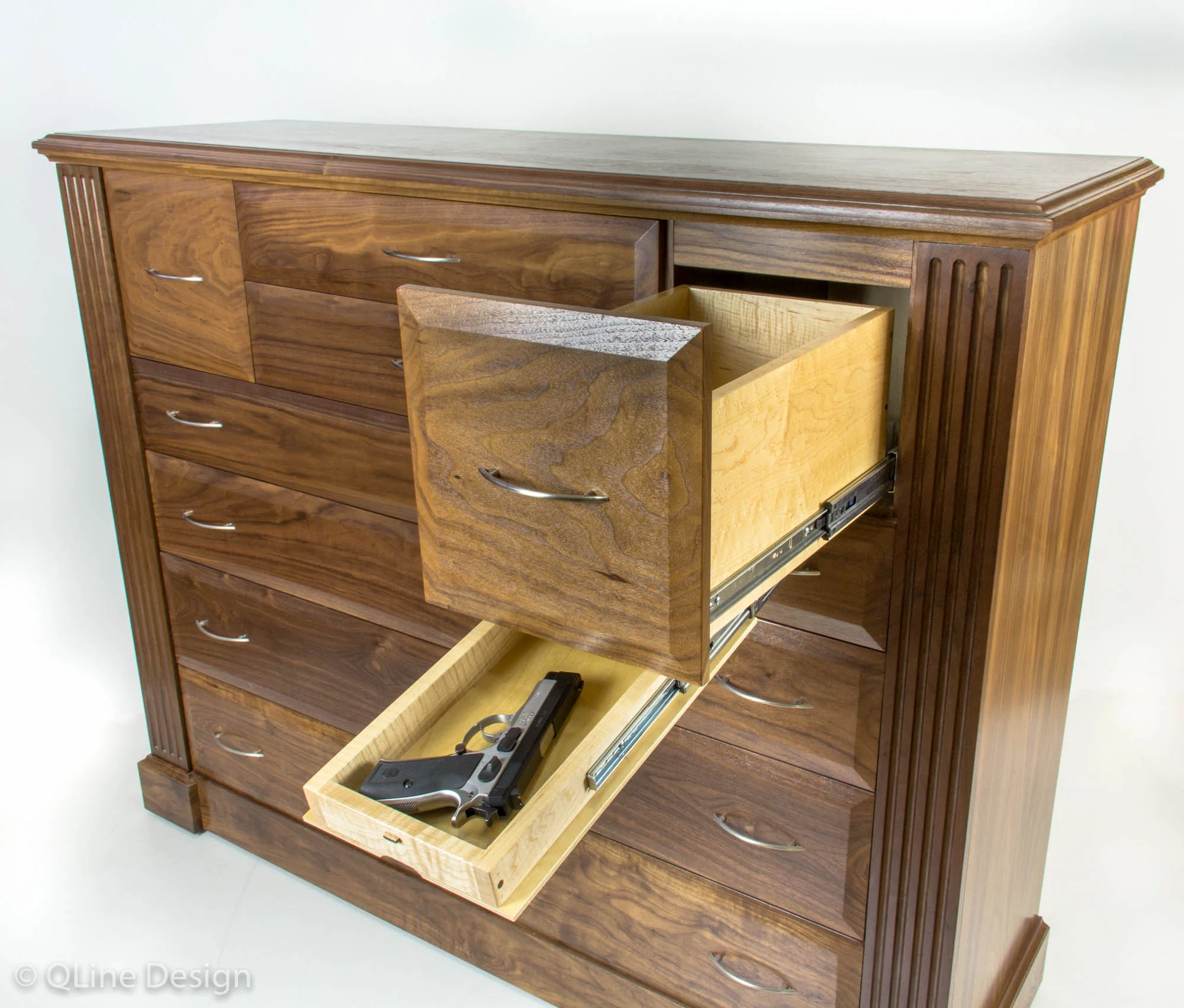 Hidden Gun Compartment Dresser
