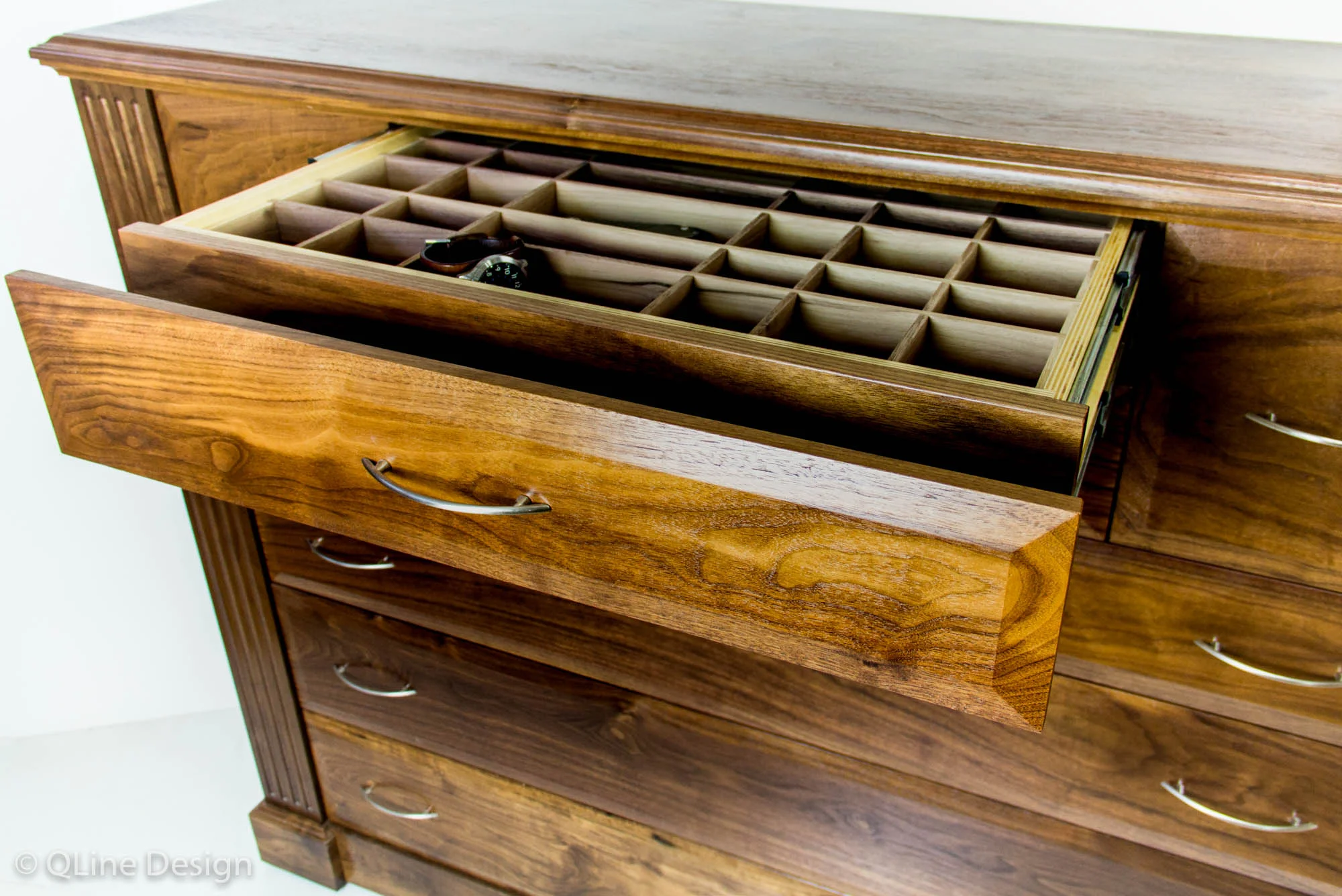 Hidden Watch Compartment Dresser