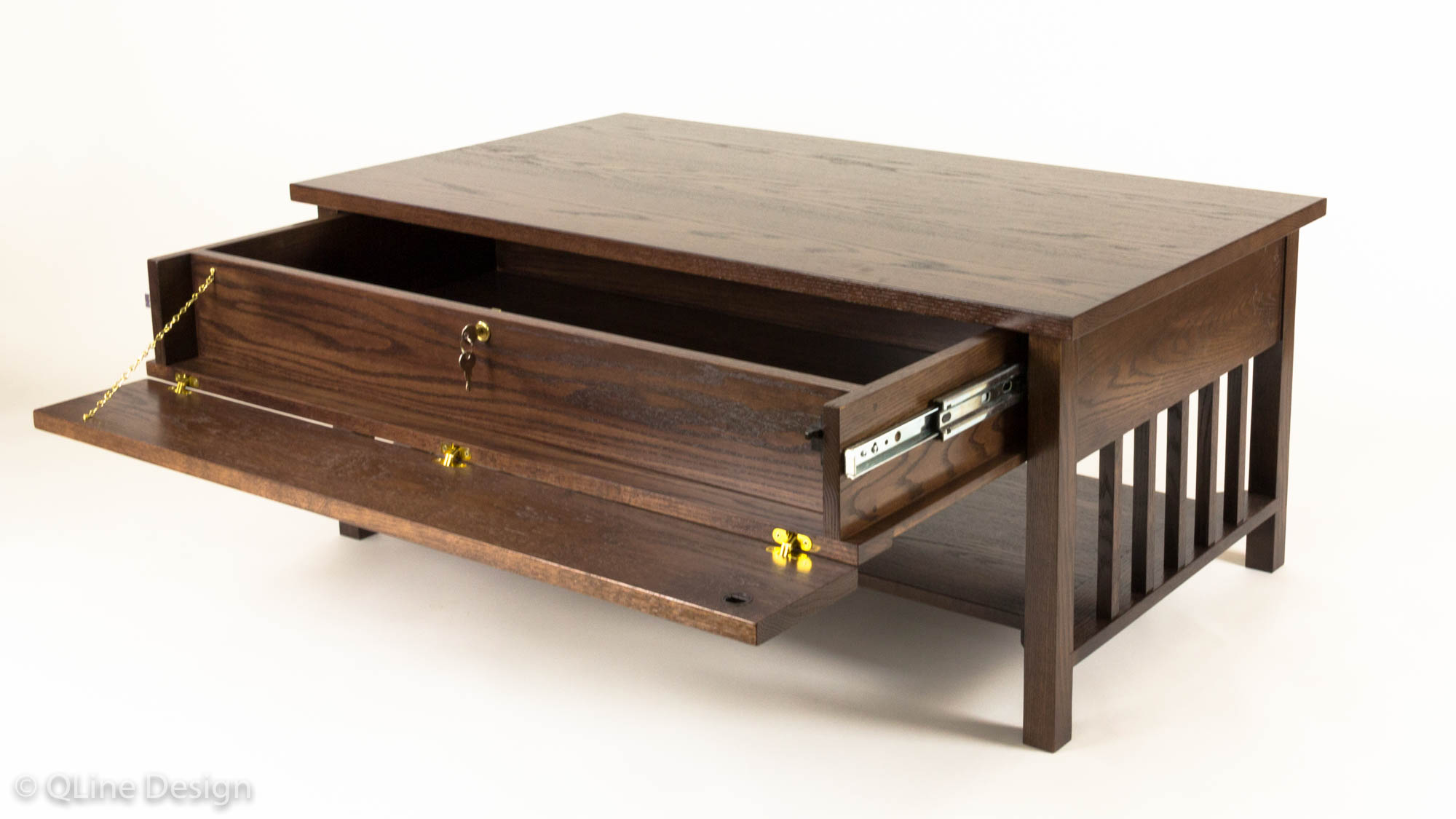 QLine SafeGuard Coffee Table Mission Style QLine Design