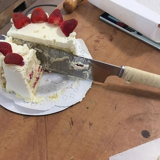 How we cut birthday cakes at Qline