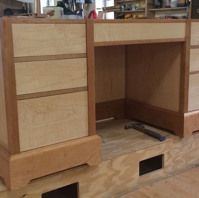 How many secret drawers do you need?! Answer..as many as possible!! #woodworking#customfurniture#woodfurniture#furniture#wood#woodenfurniture#handmade#wooden#handcrafted#homedecor#newhampshire#secretcompartment#concealmentfurniture#tacticalfurniture