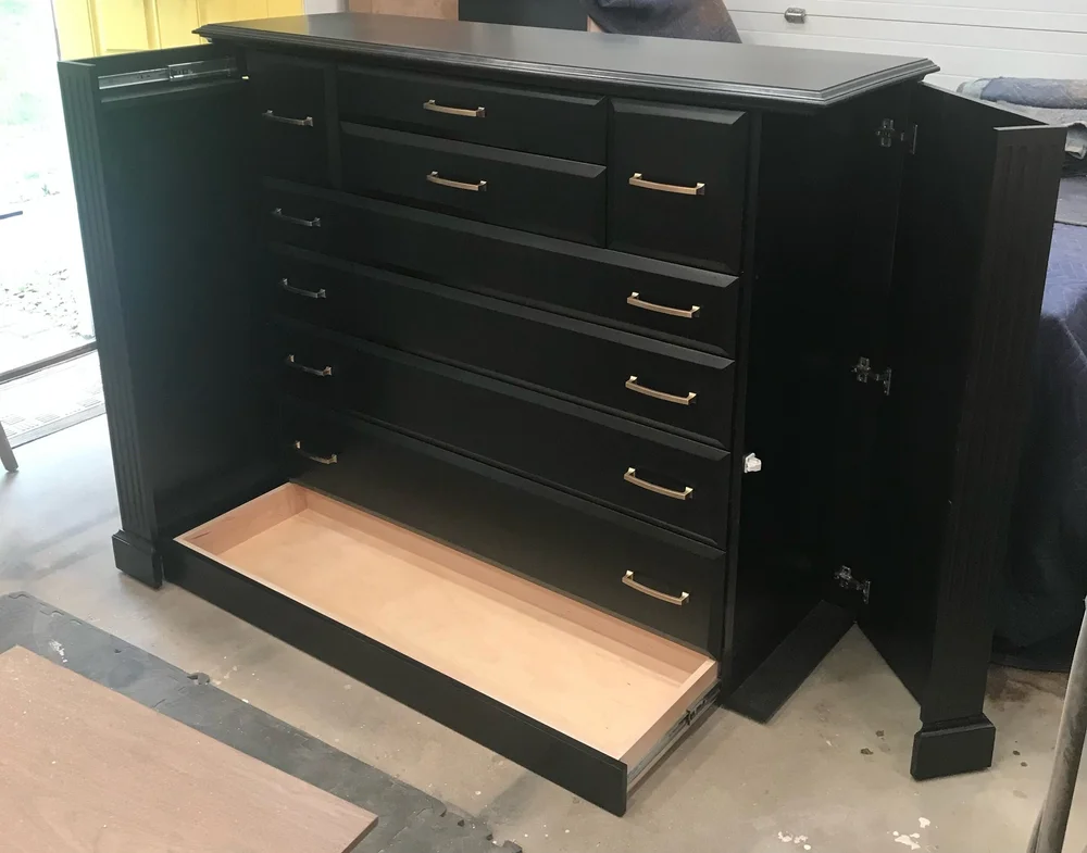 storage dresser Wlive Fabric Dresser for Bedroom with Open Shelves Tall Dresser with 8 Drawers Storage Tower with Fabric Bins Chest of Drawers for Closet Hallway