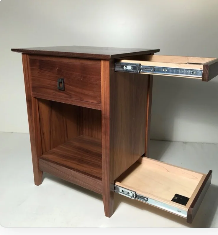 Handcrafted Concealment Nightstand with Hidden Drawer | QLine Design