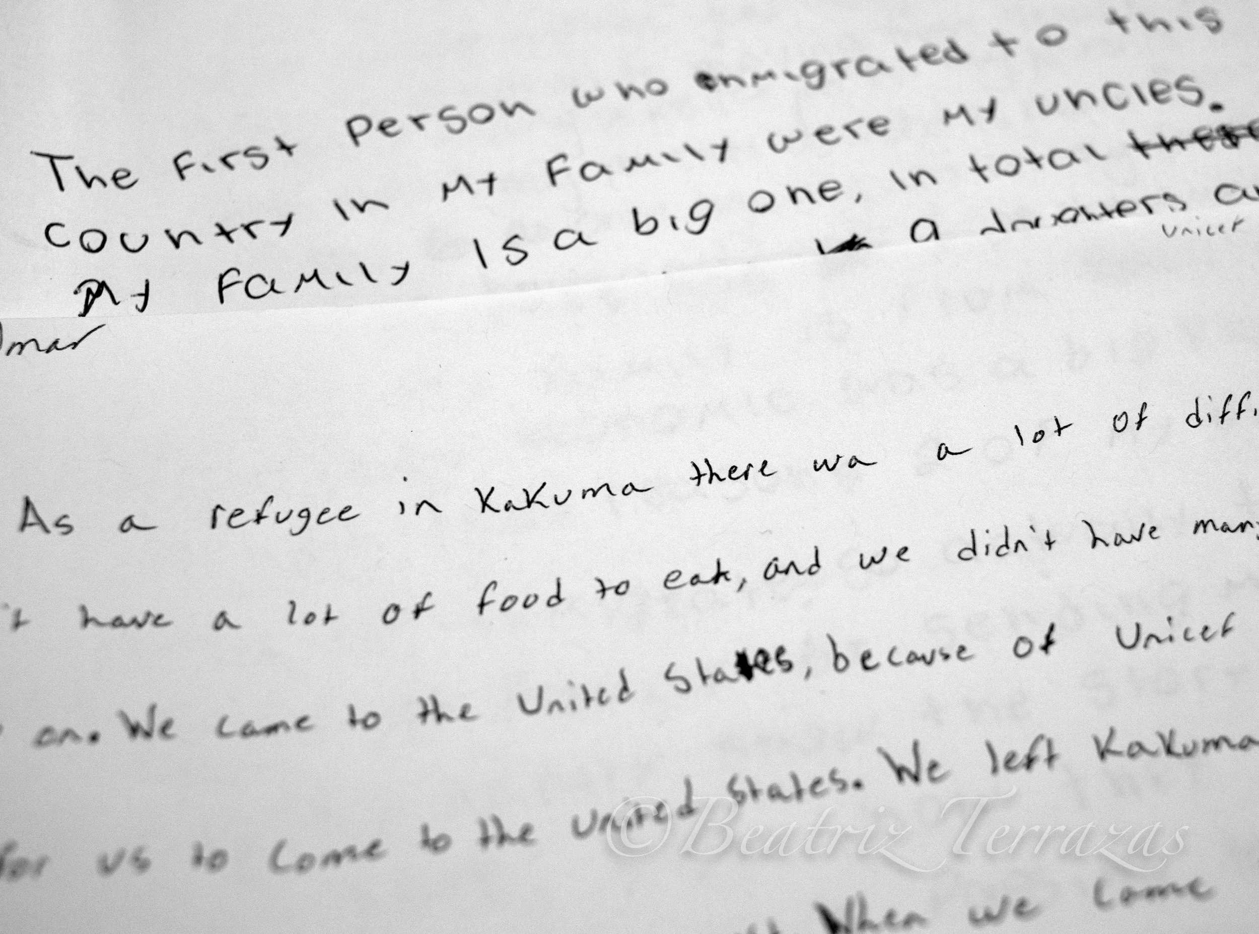 Some of the essays written by immigrant and refugee teens who Sandra has worked with through the non-profit, non-partisan Mi Familia Vota. The agency focuses on developing leadership among young people.
